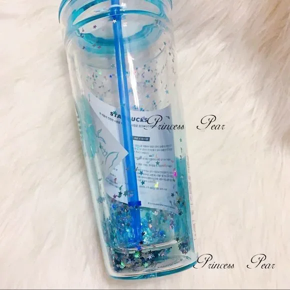 Starbucks Korea Glitter Whale Glass Tumbler - Picture 9 of 13